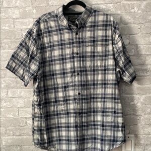 Men's Blue Plaid Shirt